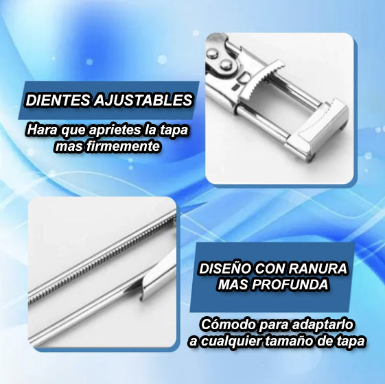 Abrelatas multifuncional ajustable